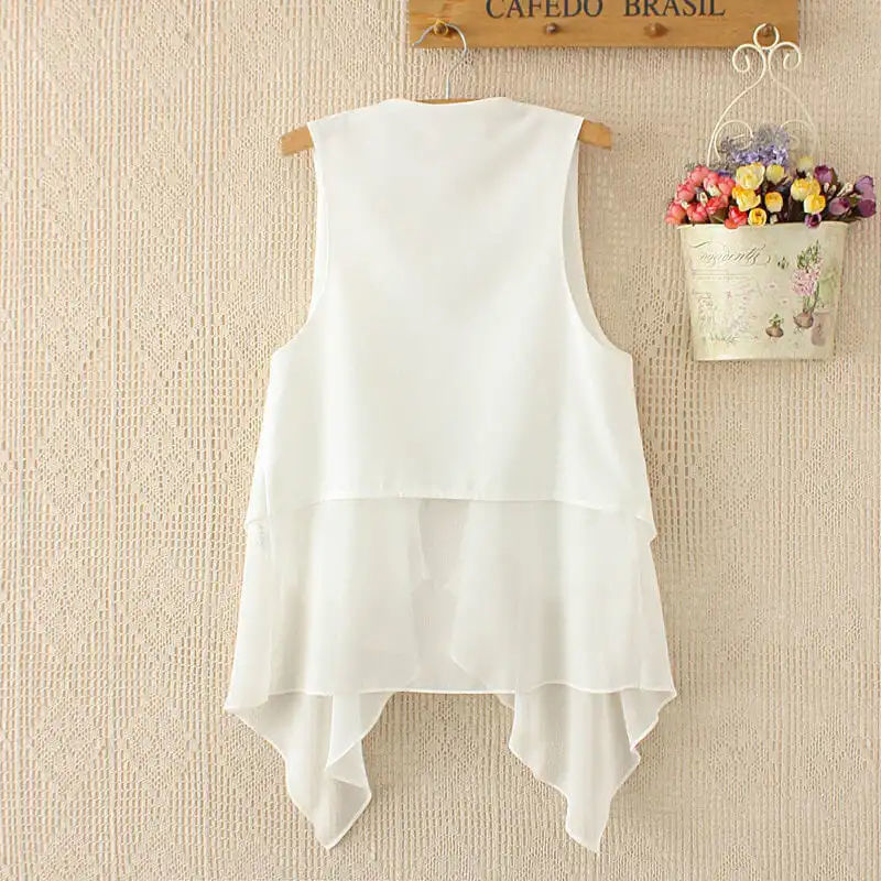Fashion Slim Joker Sleeveless Vest Blouses - Tophatter Daily Deals