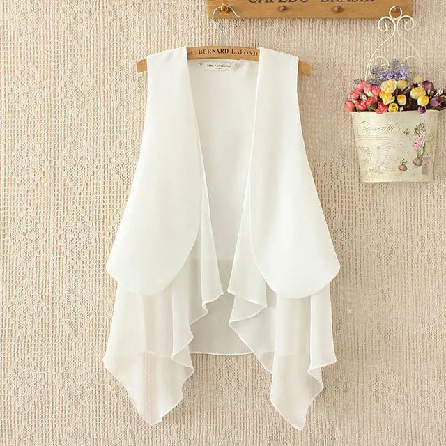 Fashion Slim Joker Sleeveless Vest Blouses - Tophatter Daily Deals