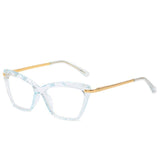 Fashion Square Glasses Frame Women Blue Clear Sunglasses - Tophatter Daily Deals