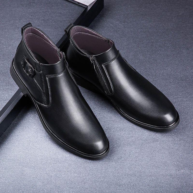 Fashion Thick Sole Ankle Boots Shoes - Tophatter Daily Deals