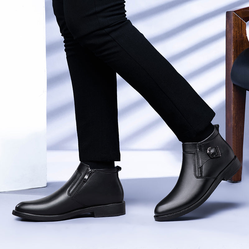 Fashion Thick Sole Ankle Boots Shoes - Tophatter Daily Deals