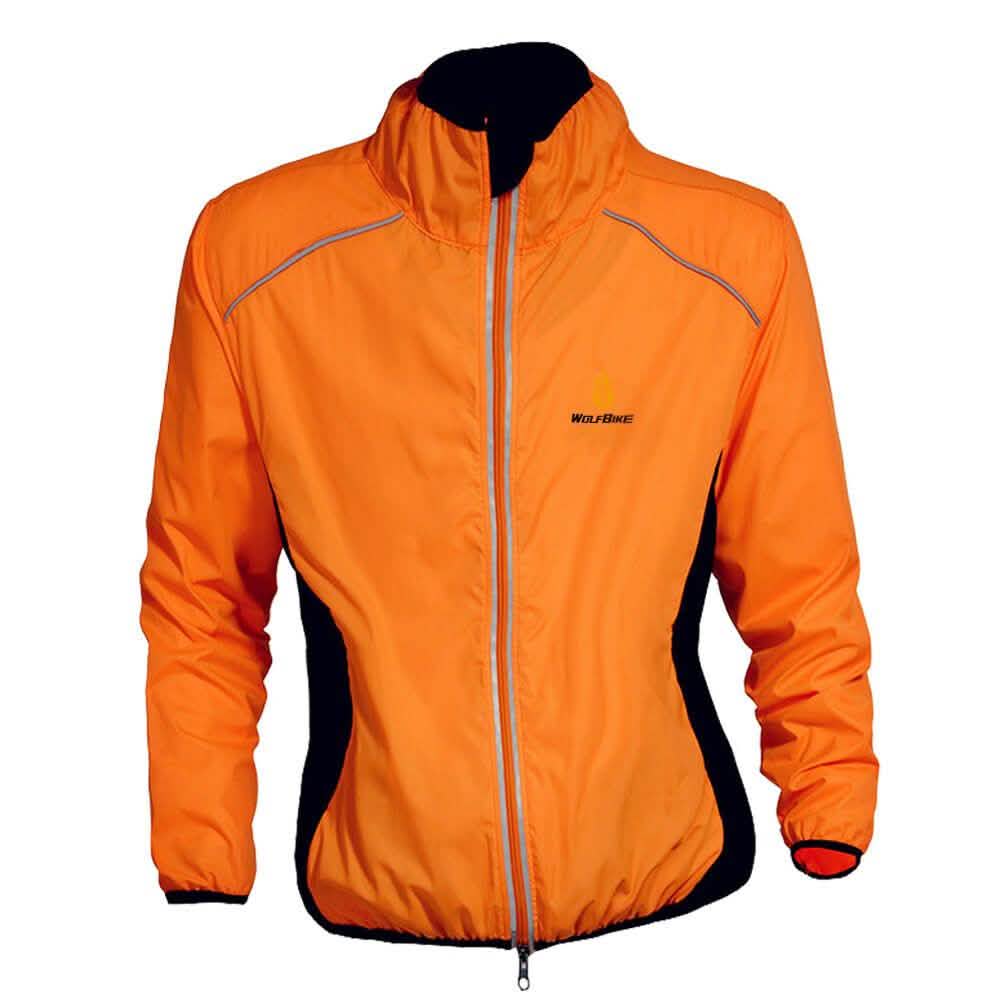 Fashion Tour De France Breathable Bicycle Cycle Waterproof Raincoat Orange Women's Outerwear - Tophatter Daily Deals