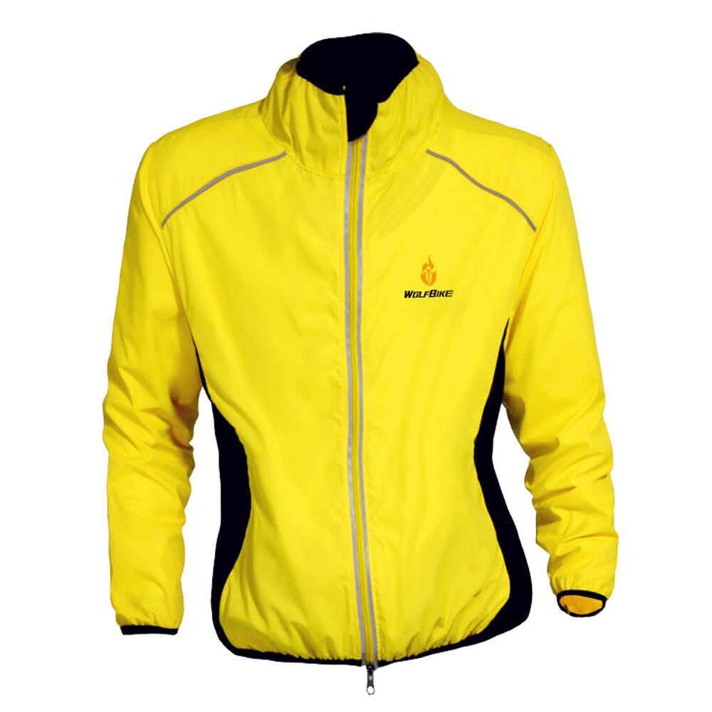 Fashion Tour De France Breathable Bicycle Cycle Waterproof Raincoat Yellow Women's Outerwear - Tophatter Daily Deals