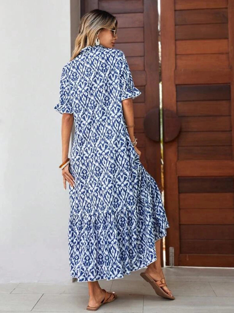 Fashion Women's Floral Holiday Dress Floral Dresses - Tophatter Daily Deals