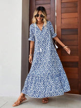 Fashion Women's Floral Holiday Dress Floral Dresses - Tophatter Daily Deals