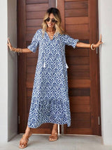 Fashion Women's Floral Holiday Dress Floral Dresses - Tophatter Daily Deals