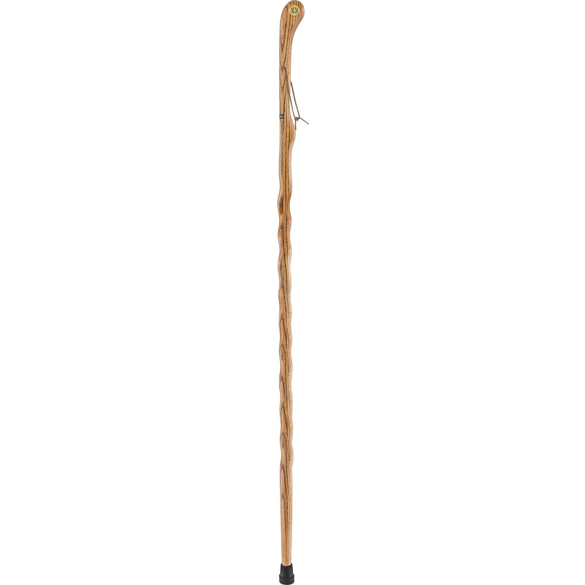 Brown Ash Riverbend Hiking Staff: Personalized Engraving Option - Tophatter Daily Deals
