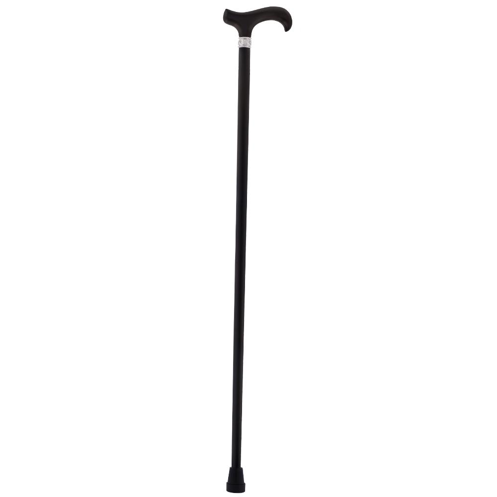 Elegant Black Beechwood Derby - Embossed Pewter Collar Classic Wood Canes - Tophatter Daily Deals