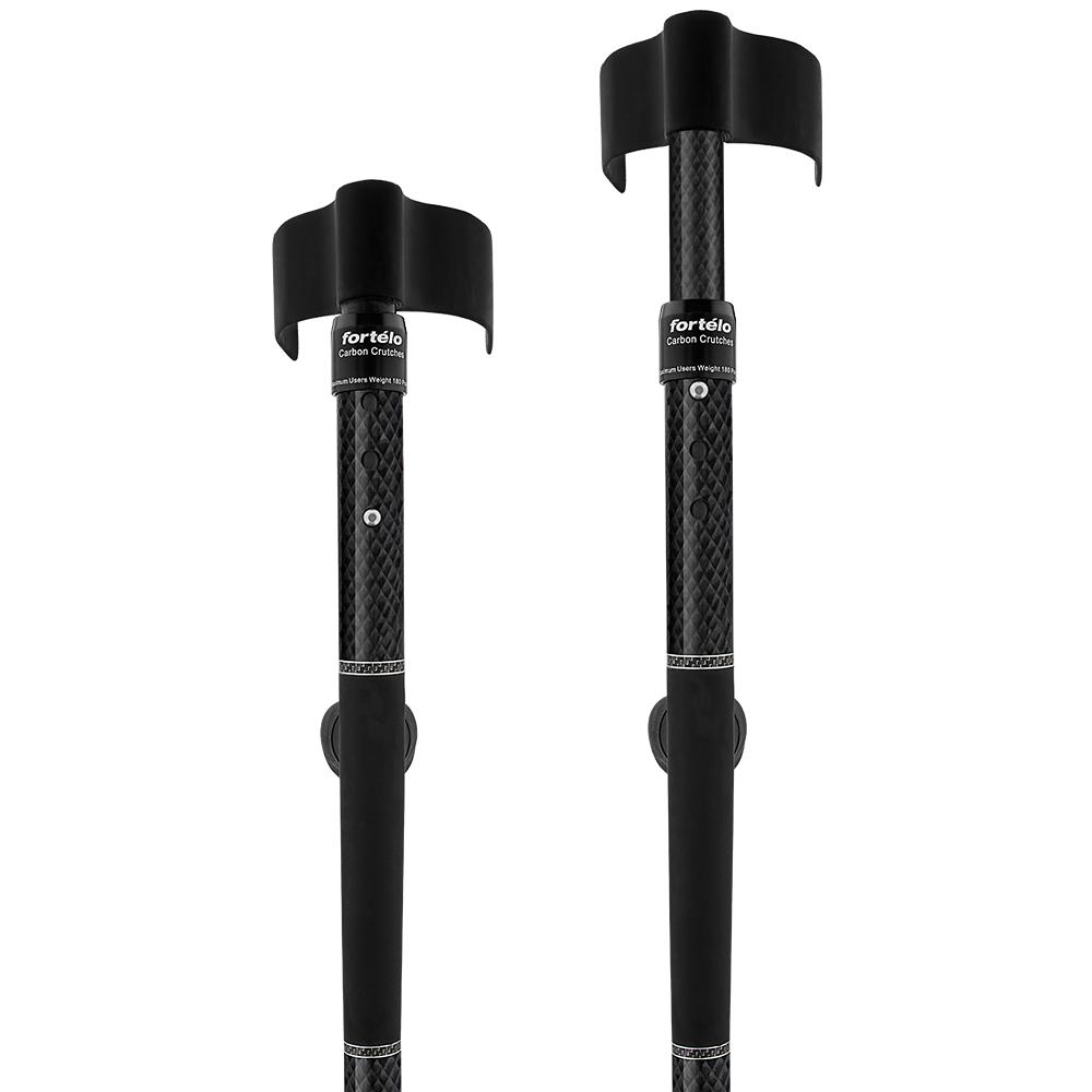 All-Composite Adjustable Forearm Crutch - Carbon Fiber Forearm Crutches - Tophatter Daily Deals