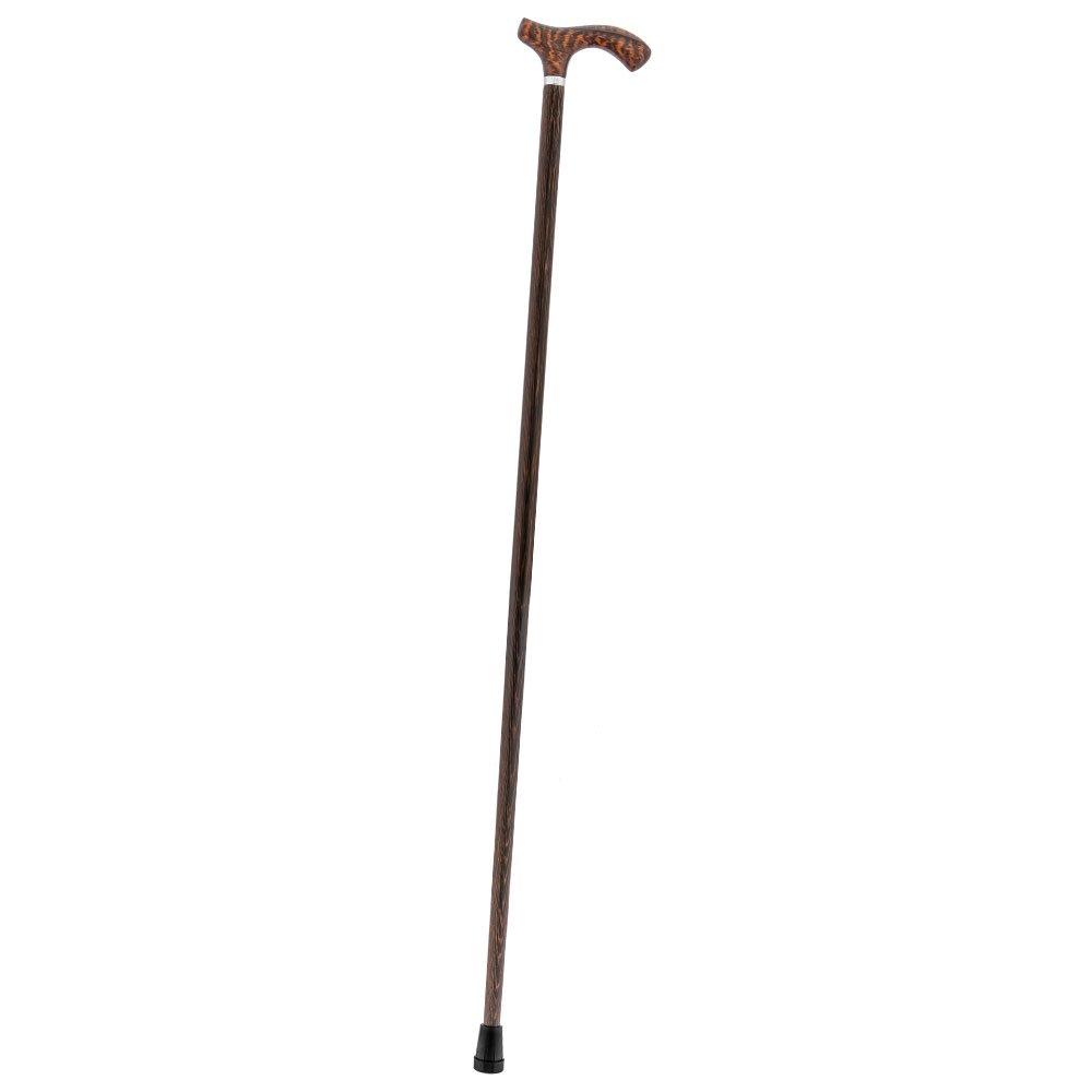 Luxury Genuine Snakewood Fritz Handle Cane - Wenge Shaft Fritz Handle Walking Canes - Tophatter Daily Deals