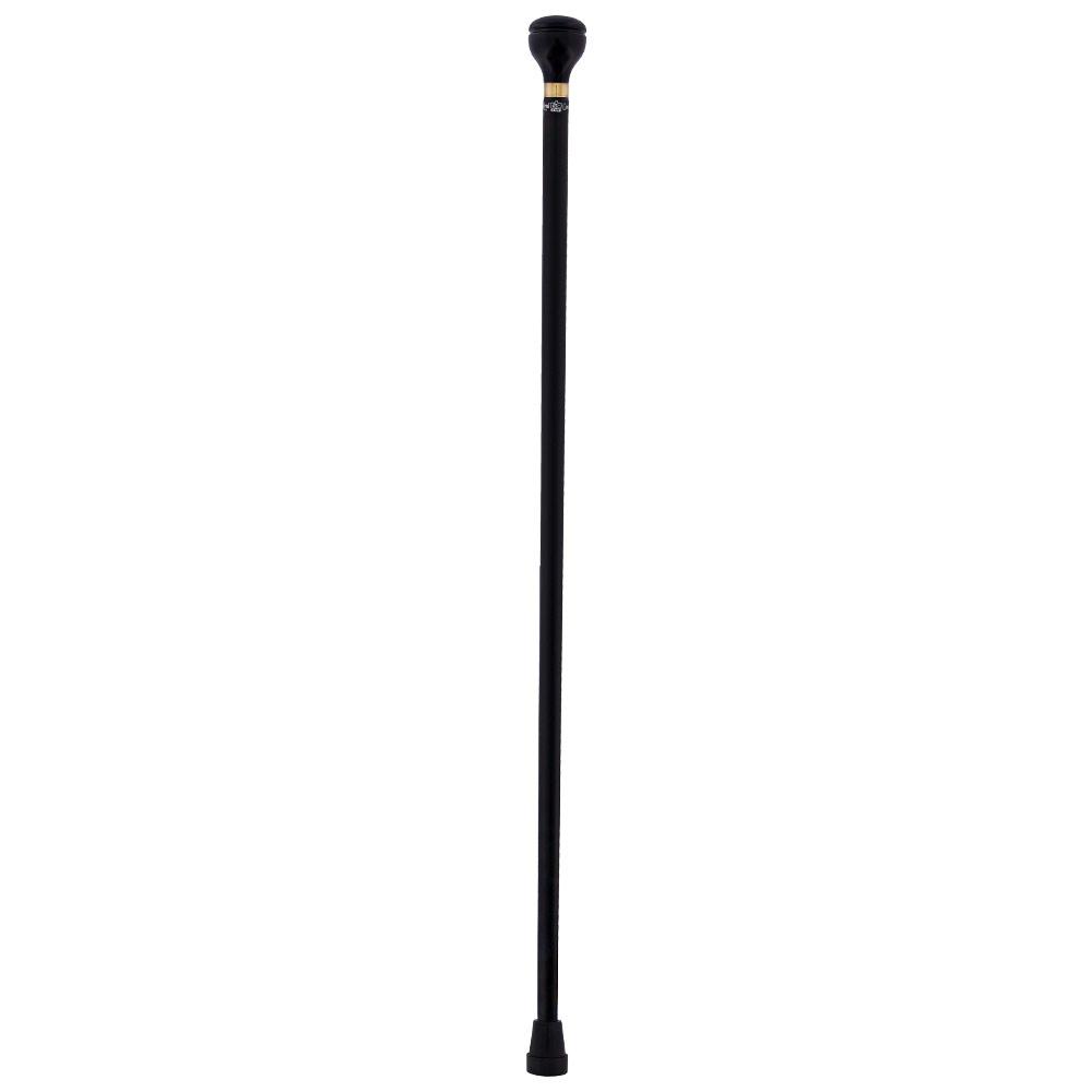 Timeless Black & Gold Elegance Knob Walking Stick Knob Handled Canes - Tophatter Daily Deals