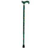 American Songbird Designer Adjustable Derby Walking Cane with Engraved Collar w/ SafeTbase Safetbase Canes - Tophatter Daily Deals
