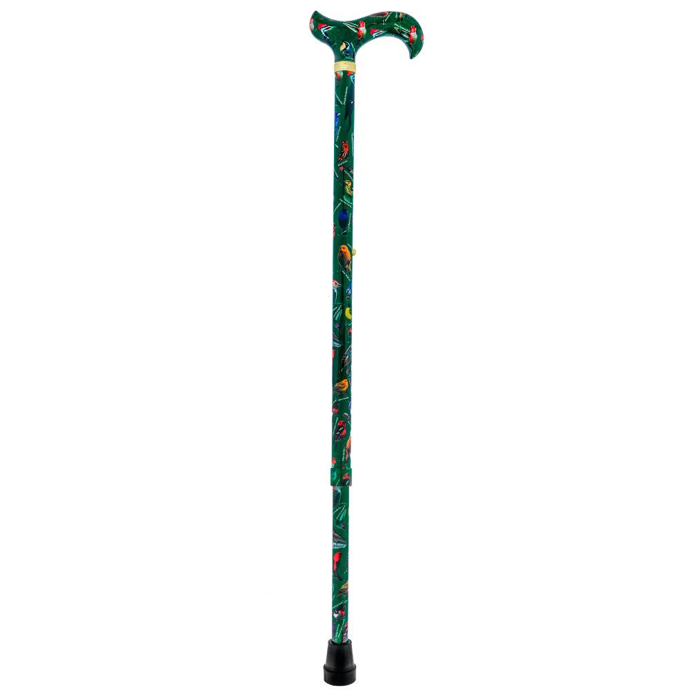 American Songbird Designer Adjustable Derby Walking Cane with Engraved Collar w/ SafeTbase Safetbase Canes - Tophatter Daily Deals