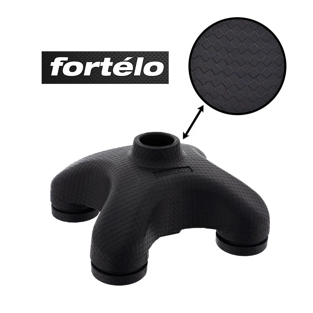 Black & White Offset Cane - Comfort Grip, Adjustable w/ SafeTbase Safetbase Canes - Tophatter Daily Deals