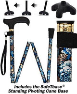 Evening Splendor Cane: Folding Adjustable with SafeTbase Safetbase Canes - Tophatter Daily Deals