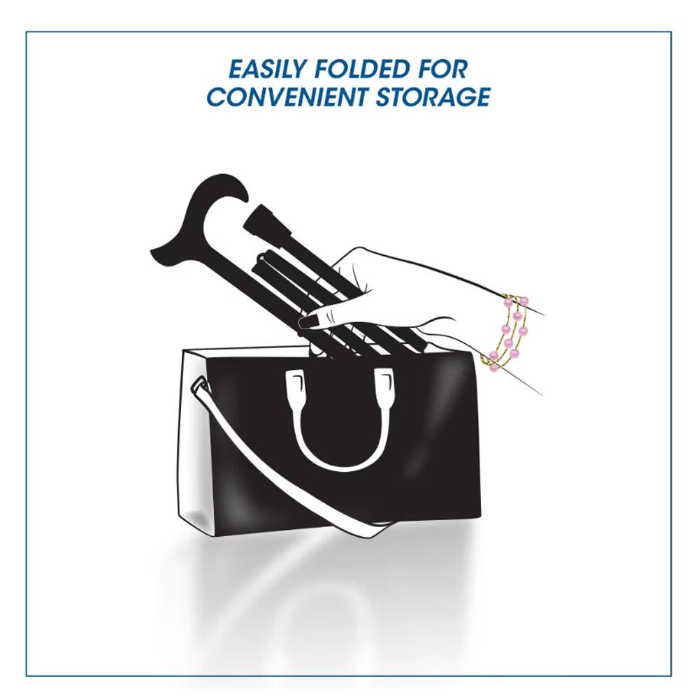 Evening Splendor Cane: Folding Adjustable with SafeTbase Safetbase Canes - Tophatter Daily Deals