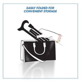 Fashionable Canes Glorious Gardens Folding Adjustable Cane with SafeTbase for Women Safetbase Canes - Tophatter Daily Deals