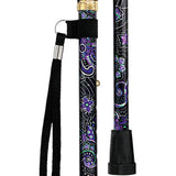 Purple Majesty Designer Folding Cane w/ SafeTbase- Adjustable Safetbase Canes - Tophatter Daily Deals
