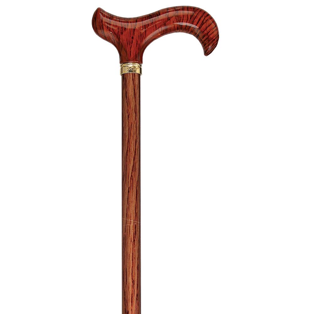 Realistic Wood Designer Adjustable Cane w/ SafeTbase Safetbase Canes - Tophatter Daily Deals