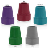 Colorful Designer 18mm Rubber Cane Tip - Choose Your Hue! Walking Cane Tips - Tophatter Daily Deals
