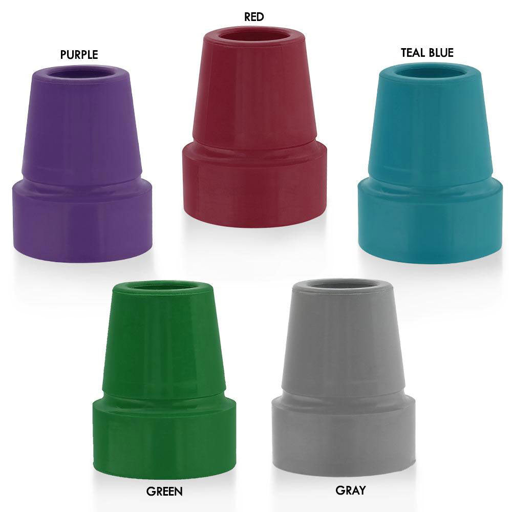 Colorful Designer 18mm Rubber Cane Tip - Choose Your Hue! Walking Cane Tips - Tophatter Daily Deals