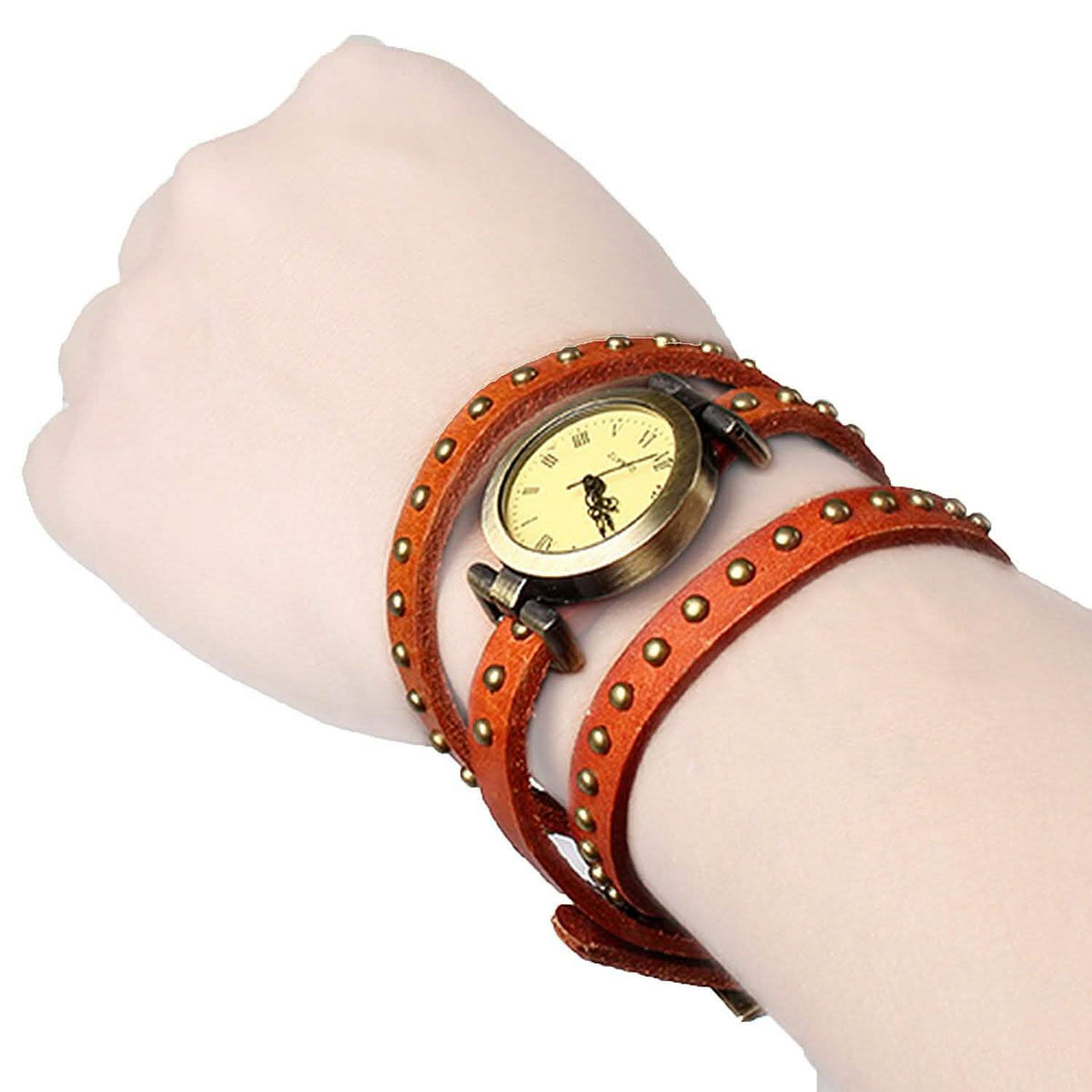 Fashionable River Leather Belt Retro Watch Watches - Tophatter Daily Deals
