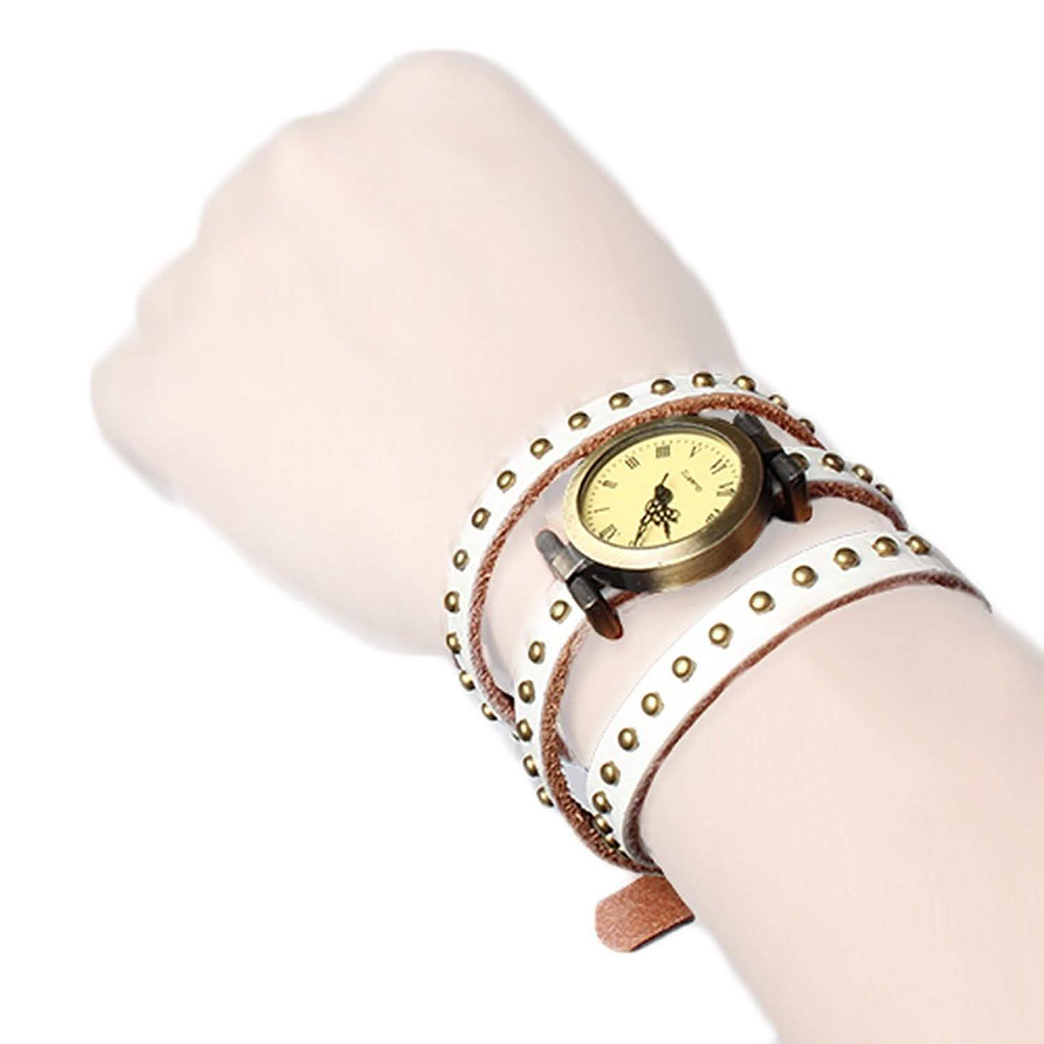Fashionable River Leather Belt Retro Watch Watches - Tophatter Daily Deals