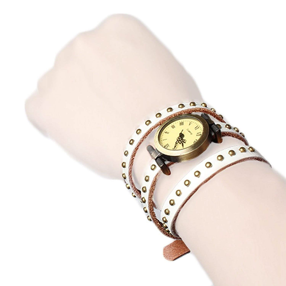 Fashionable River Leather Belt Retro Watch Watches - Tophatter Daily Deals