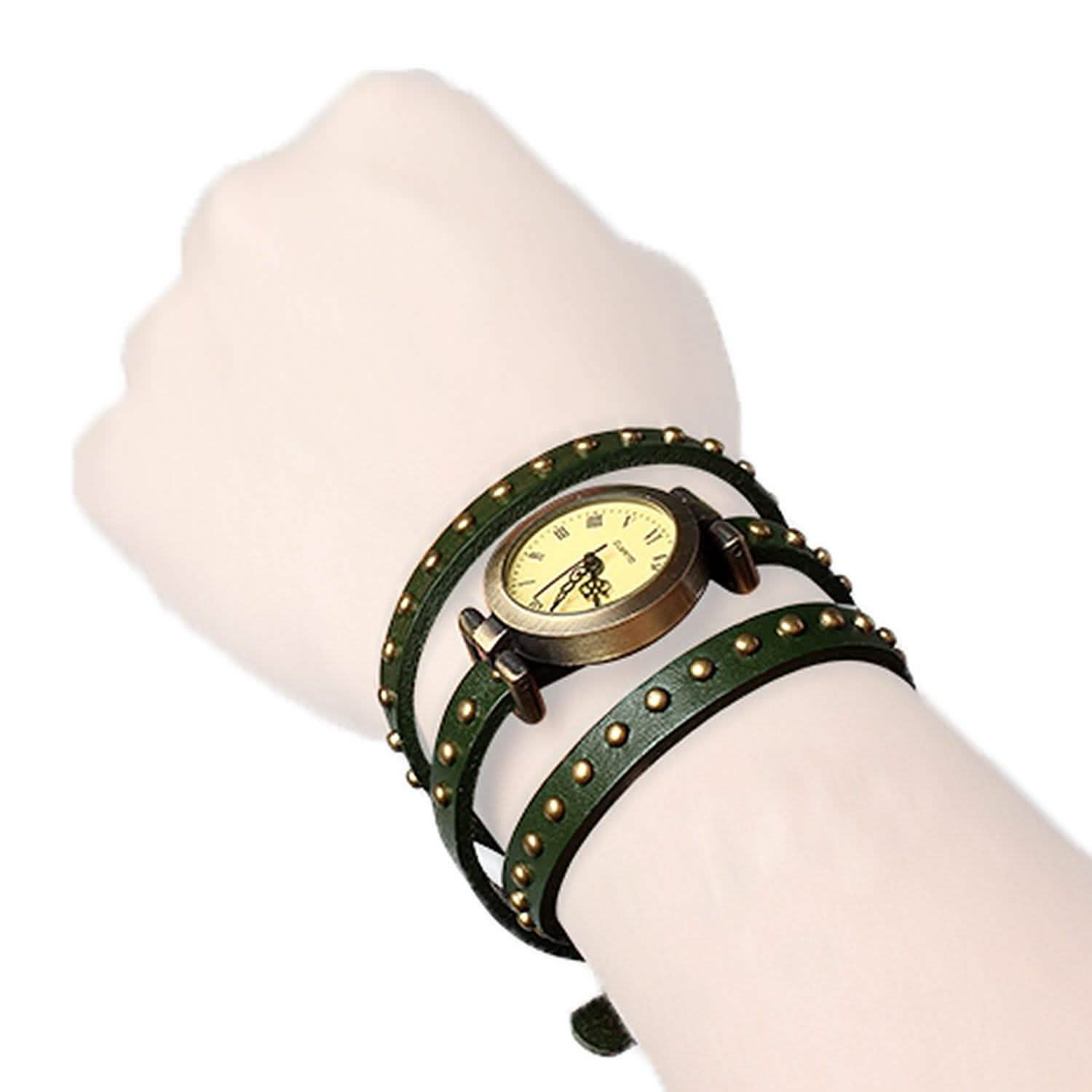 Fashionable River Leather Belt Retro Watch Watches - Tophatter Daily Deals