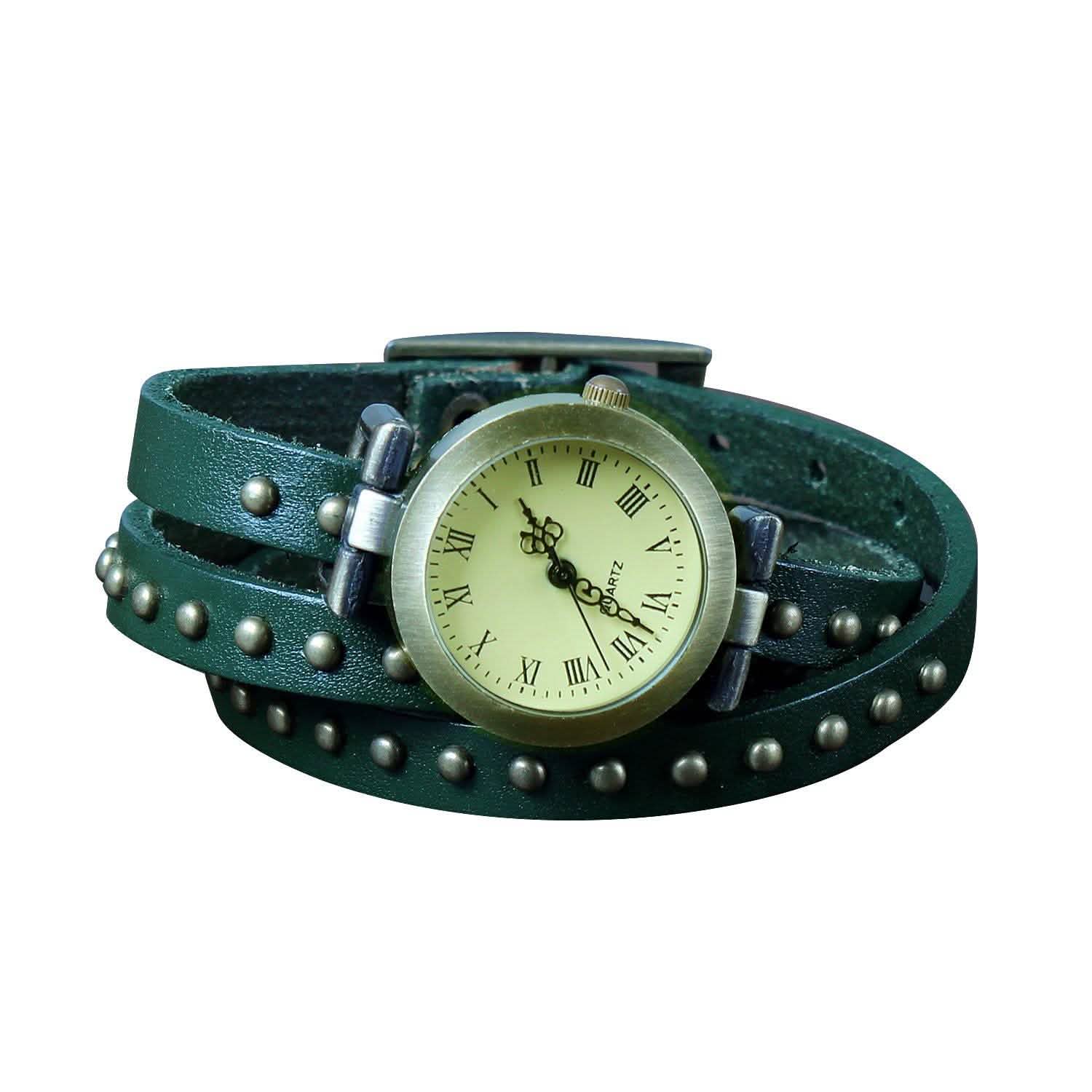 Fashionable River Leather Belt Retro Watch White Watches - Tophatter Daily Deals