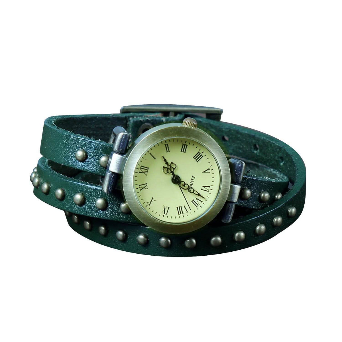 Fashionable River Leather Belt Retro Watch White Watches - Tophatter Daily Deals