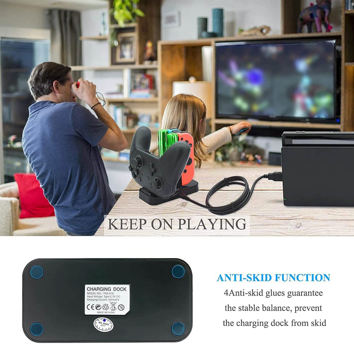 FastSnail Controller Charger Compatible with Nintendo Switch Video Games & Consoles - Tophatter Daily Deals