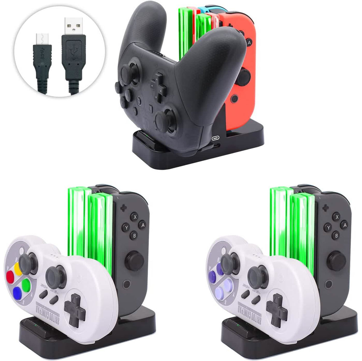 FastSnail Controller Charger Compatible with Nintendo Switch Video Games & Consoles - Tophatter Daily Deals