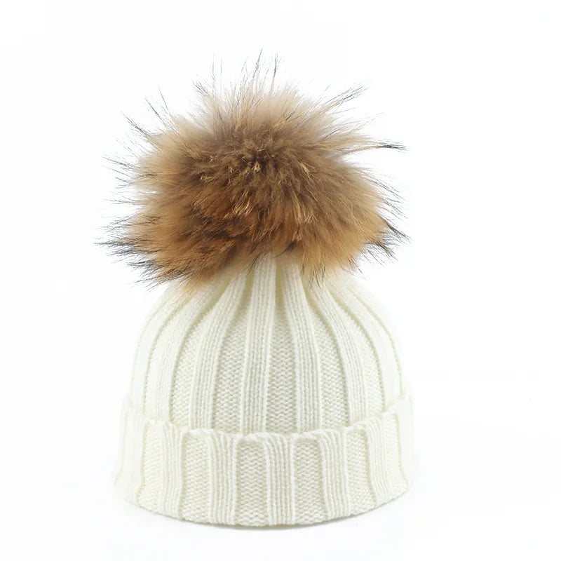 Warm Women's Beanie - Chunky Ribbed, Cotton Blend, Winter Wit - Tophatter Daily Deals