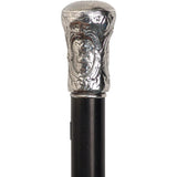 Authentic Replication: Silver Early European Art Knob Alpaca Silver Walking Sticks - Tophatter Daily Deals