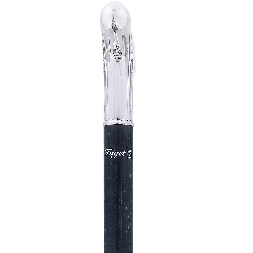 1930's French Art Deco Silver Fritz: Black Stamina Wood Alpaca Silver Walking Sticks - Tophatter Daily Deals