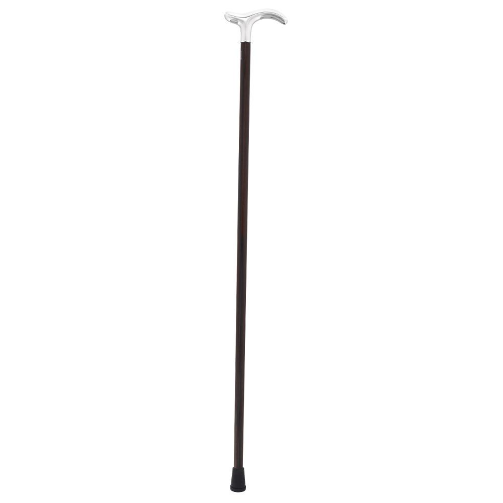 Silver Plated Fritz Handle on Macassar Carbon Fiber Shaft Alpaca Silver Walking Sticks - Tophatter Daily Deals