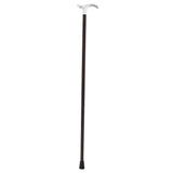 Silver Plated Fritz Handle on Macassar Carbon Fiber Shaft Alpaca Silver Walking Sticks - Tophatter Daily Deals