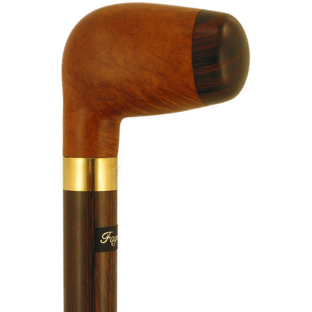 French Briarwood Pipe: High-Quality with Tamper Gadget Walking Canes - Tophatter Daily Deals