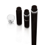 French Flask Tippling Stick: Silver Knob & Ebony-Carbon Shaft Flask Canes - Tophatter Daily Deals