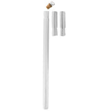 French Flask Tippling Stick: Silver Knob & Ebony-Carbon Shaft Flask Canes - Tophatter Daily Deals