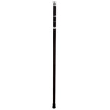 French Flask Tippling Stick: Silver Knob & Ebony-Carbon Shaft Flask Canes - Tophatter Daily Deals