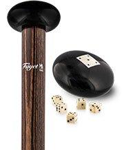 French Gadget Cane w/ Dice Set: Collectors' Stamina Wood Gadget Walking Canes - Tophatter Daily Deals