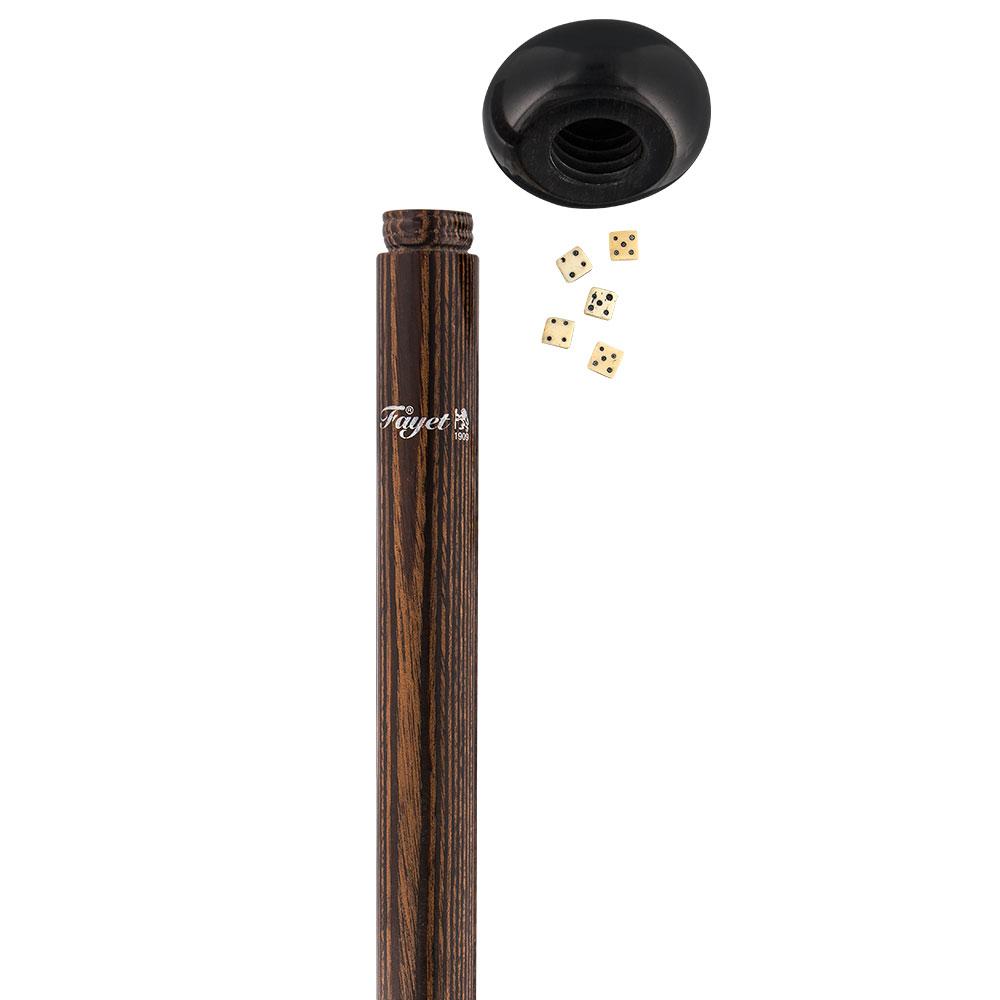 French Gadget Cane w/ Dice Set: Collectors' Stamina Wood Gadget Walking Canes - Tophatter Daily Deals