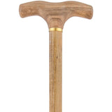 French Gadget Corkscrew Cane: Olivewood T-Handle & Maple Shaft Gadget Walking Canes - Tophatter Daily Deals