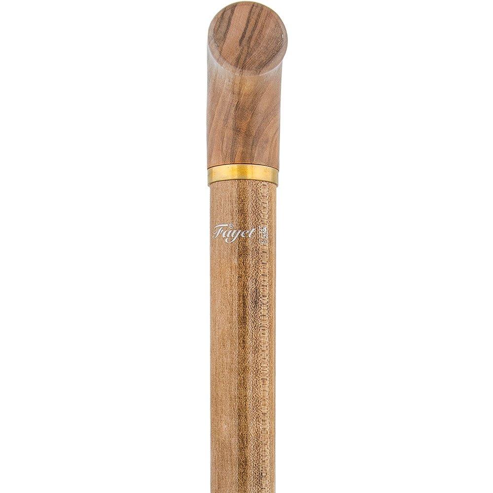French Gadget Corkscrew Cane: Olivewood T-Handle & Maple Shaft Gadget Walking Canes - Tophatter Daily Deals