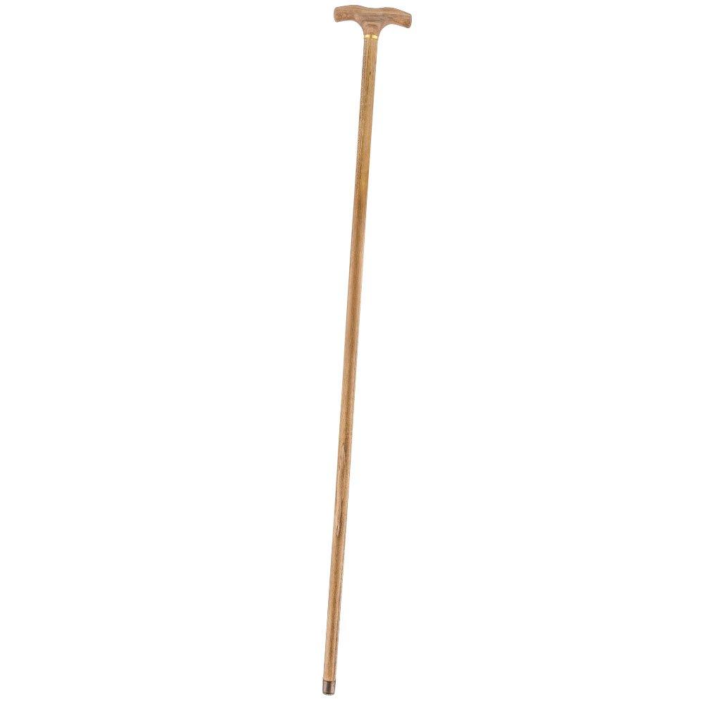 French Gadget Corkscrew Cane: Olivewood T-Handle & Maple Shaft Gadget Walking Canes - Tophatter Daily Deals