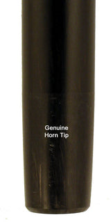 L Shape Blonde Horn Derby Walking Cane With Ebony Wood Shaft And Brass Collar Horn Handle Walking Canes - Tophatter Daily Deals