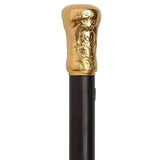 14K Gold European Museum Reproduction Knob - Stamina Wood Licensed Museum Walking Canes - Tophatter Daily Deals