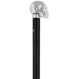 French Chrome Skull Handle Sword Stick: Carbon Fiber Shaft Skull Walking Canes Dragon Walking Canes - Tophatter Daily Deals